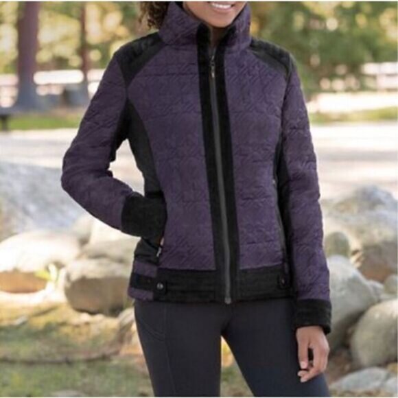 Kerrits Jacket Womens Size Small Gray Black Full Zip Mock Neck Riding Equestrian - Picture 2 of 6